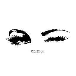 Adesivo Decorativo Parede Olhos e Sobrancelhas Fama Adesivos Adesivo Olhos e Sobrancelhas - 3