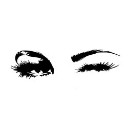 Adesivo Decorativo Parede Olhos e Sobrancelhas Fama Adesivos Adesivo Olhos e Sobrancelhas - 1