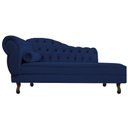 Ver imagem 2 de Diva Recamier Diana 185cm Lado Direito Suede - Doce Sonho Móveis ML/R1/DIANA/185/D/S Azul Marinho