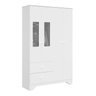Guarda Roupa Infantil 4 Portas com Janelas Retângulo 2 Gavetas 100% MDF Cocada - 2