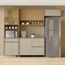Ver imagem 1 de Cozinha 4 Peças Condessa com 8 Portas 4 Gavetas em Mdf Nesher