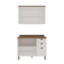 Ver imagem 2 de Cozinha Modulada 2 Peças com Balcão e Armário Aéreo e Tampo Provençal