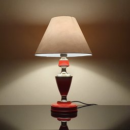 Abajur Clássico Trinity Quarto Sala Luminária Decoração – Vermelho Royal Cúpula Branca - 3