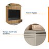 Painel Para TV até 65 Polegadas Ripado Samambaia CabeCasa MadeiraOriginals - 3