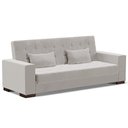 Ver imagem 1 de Sofá Cama Decorativo 210cm Beesley Veludo Cinza - Gran Belo