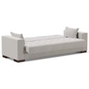 Ver imagem 7 de Sofá Cama Decorativo 210cm Beesley Veludo Cinza - Gran Belo