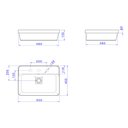 Ver imagem 4 de Cuba de Sobrepor Retangular 50cm Slim Branco Deca