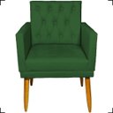 Ver imagem 4 de Kit Namoradeira Decorativa Para Sala Capitonê Com Base + 4 Poltronas Para Recepção Suede