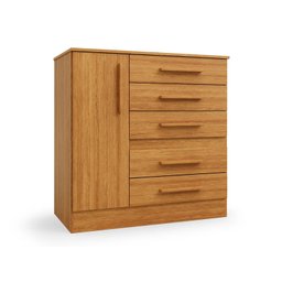 Cômoda Advantage 5 Gavetas 1 Sapateira Cor Freijo Marca Batrol - 1