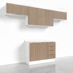 Cozinha Modulada 4 Peças com Tampo 3 Aéreos 5 Portas e 1 Balcão Ipanema CabeCasa MadeiraMadeira - 16