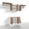 Cozinha Modulada 4 Peças com Tampo 3 Aéreos 5 Portas e 1 Balcão Ipanema CabeCasa MadeiraOriginals - 17