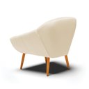 Ver imagem 6 de Kit 2 Poltronas Giovana Corino Bege Pés Palito Castanho - D'Rossi