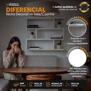 Ver imagem 3 de Nicho de Parede Decorativo Branco Zig para Sala Quarto Hall
