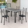 Conjunto Mesa com 4 Cadeiras Tampo de Granito Topázio Sara Yescasa - 1