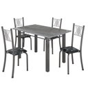 Ver imagem 2 de Conjunto Mesa com 4 Cadeiras Tampo de Granito Topázio Sara Yescasa