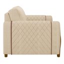 Ver imagem 6 de Kit 2 Poltronas Decorativas para Sala de Estar 98cm Amaranto M22 Linho Champanhe - Mpozenato