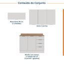 Ver imagem 5 de Cozinha Modulada 4 Peças com Tampo 3 Aéreos 5 Portas e 1 Balcão Ipanema CabeCasa MadeiraOriginals