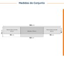 Ver imagem 4 de Cozinha Modulada 4 Peças com Tampo 3 Aéreos 5 Portas e 1 Balcão Ipanema CabeCasa MadeiraOriginals