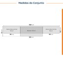 Ver imagem 3 de Cozinha Planejada 4 Peças com Tampo 3 Aéreos 5 Portas e 1 Balcão Ipanema CabeCasa MadeiraOriginals Branco