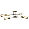 Lustre Sputnik com 6 Lampadas E27 Luminaria Recepçao Candelabro Ambiente Sala Comercial Iluminaçao D - 5