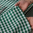 Ver imagem 3 de Toalha de Mesa 6 Lugares Tecido Oxford Estampado Xadrez Mesa de Jantar Cozinha 1 Peça Verde