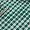 Ver imagem 4 de Toalha de Mesa 6 Lugares Tecido Oxford Estampado Xadrez Mesa de Jantar Cozinha 1 Peça Verde