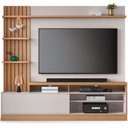 Ver imagem 6 de Estante Painel para TV 65 pol com LED Aracati C04 Freijó Off White Matte - Lyam Decor