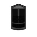 Ver imagem 1 de Cantoneira de Banheiro Plástica Grande Metasul:preto