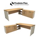 Ver imagem 5 de Mesa de Escritório em L 170cm Tampo 40mm Balcão e 3 Gavetas