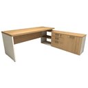 Ver imagem 4 de Mesa de Escritório em L 190cm Tampo 40mm Balcão e 3 Gavetas