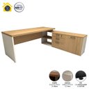 Ver imagem 2 de Mesa de Escritório em L 190cm Tampo 40mm Balcão e 3 Gavetas
