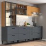 Cozinha Modulada 5 Peças 12 Portas e 2 Gavetas Bárbara Móveis Sul  - 1