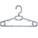 Ver imagem 1 de Cabide de Roupa Giratório Transparente Adulto Magazzino Plástico 42cm para Closet