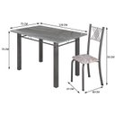 Ver imagem 3 de Conjunto Mesa com 4 Cadeiras Tampo de Granito Topázio Sara Yescasa