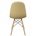 Ver imagem 4 de Cadeira Charles Eames Botonê Eiffel Wood Estofada Couro - Bege