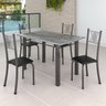 Conjunto Mesa com 4 Cadeiras Tampo de Granito Topázio Sara Yescasa - 1