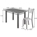 Ver imagem 3 de Conjunto Mesa com 4 Cadeiras Tampo de Granito Topázio Sara Yescasa