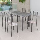 Ver imagem 1 de Conjunto Mesa com 6 Cadeiras Tampo de Granito Topázio Sara Yescasa