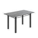 Ver imagem 4 de Conjunto Mesa com 6 Cadeiras Tampo de Granito Topázio Sara Yescasa Prata/Botanic Bege/Mart
