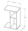 Ver imagem 2 de Mesa de Apoio Lateral Aparador Minimalista Moderno Mesinha de Canto