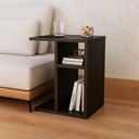 Ver imagem 1 de Mesa de Apoio Lateral Aparador Minimalista Moderno Mesinha de Canto