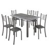 Conjunto Mesa com 6 Cadeiras Tampo de Granito Topázio Sara Yescasa - 2