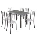 Ver imagem 2 de Conjunto Mesa com 6 Cadeiras Tampo de Granito Topázio Sara Yescasa