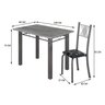 Conjunto Mesa com 4 Cadeiras Tampo de Granito Topázio Sara Yescasa - 3