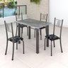Conjunto Mesa com 4 Cadeiras Tampo de Granito Topázio Sara Yescasa - 1