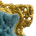 Ver imagem 7 de Jogo de Sofá Clássico com Par de Poltronas Verde com Dourado 115x77x88cm 132x220x80cm