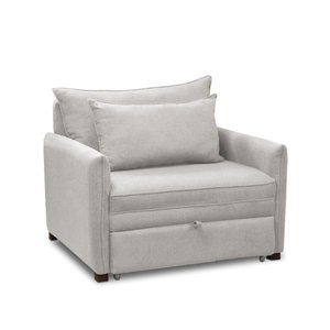 Poltrona Cama Retrátil Solteiro com Rodízio Cloe Bouclê E03 - D'rossi