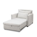 Ver imagem 6 de Poltrona Cama Retrátil Solteiro com Rodízio Cloe Bouclê E03 - D'rossi