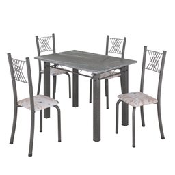 Conjunto Mesa com 4 Cadeiras Tampo de Granito Topázio Sara Yescasa - 2