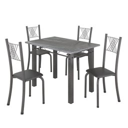 Conjunto Mesa com 4 Cadeiras Tampo de Granito Topázio Sara Yescasa - 2